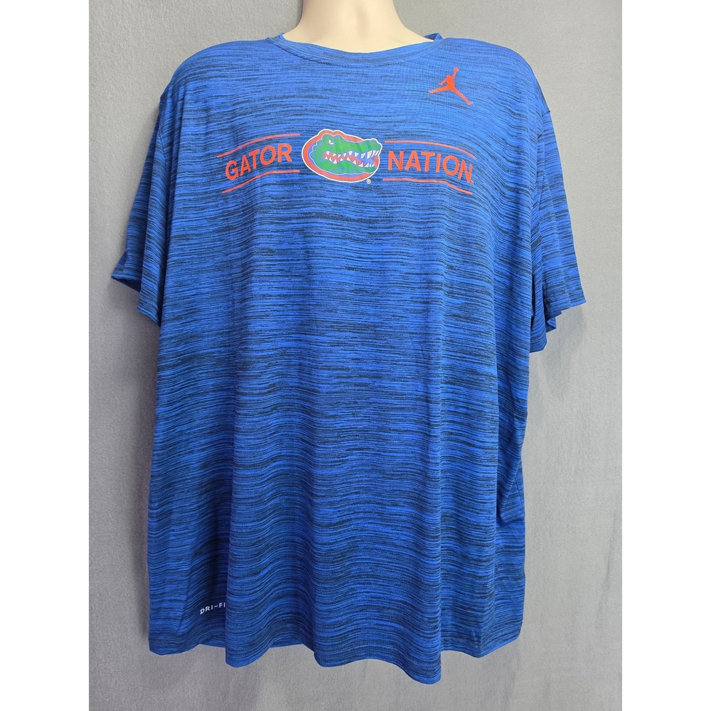 Nike Jordan Florida Gators Men 3XL Blue Space Dye Dri-FIT T-Shirt CT7596-480